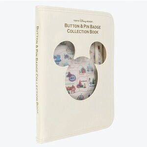 Disney pin Tokyo Disney Resort Button Pin badge Collection Book